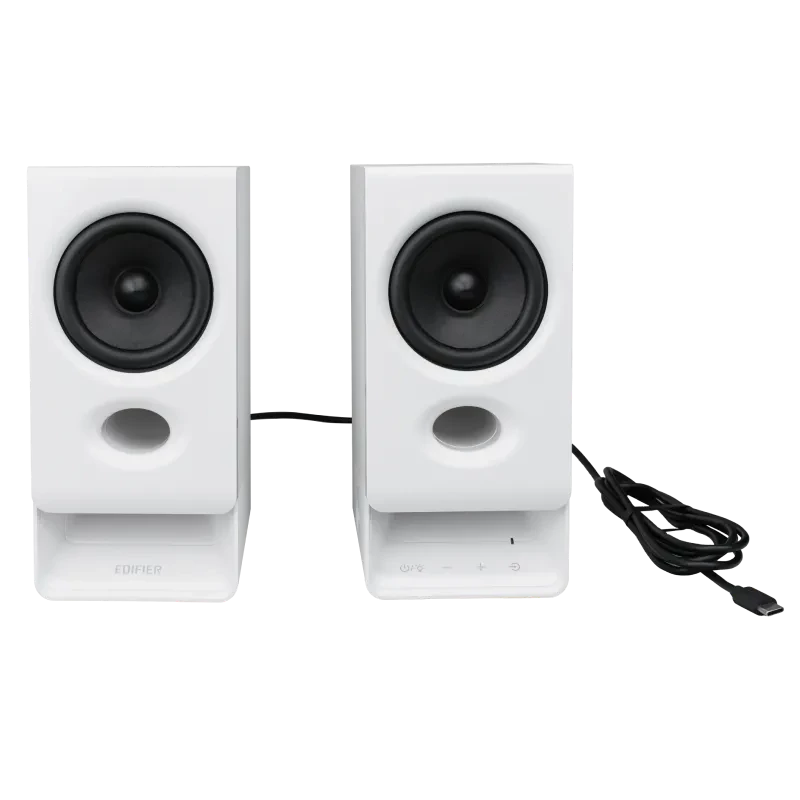 Edifier R20BT kompakti Bluetooth 2.0 skaļruņi ar apkārtējo apgaismojumu, balts