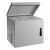 EFB 19 collu sienas skapis IP55 12U stikla durvis dziļums 600 mm RAL7035