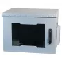 EFB 19 collu sienas skapis IP55 12U stikla durvis dziļums 600 mm RAL7035