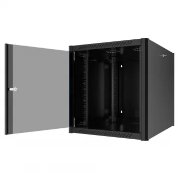 EFB 19 inch sienas stiprinājuma skapis 26U, 800mm dziļums, RAL9005 Jet Black