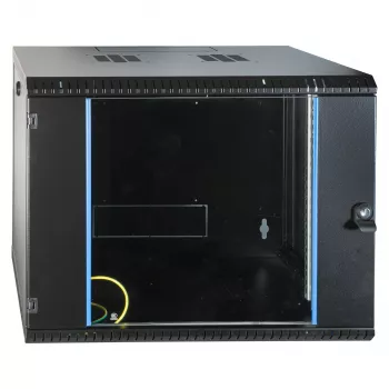 EFB 19 inch sienas montāžas korpuss 9U, fiksēts, vienas sekcijas, RAL 9005, dziļums 600 mm