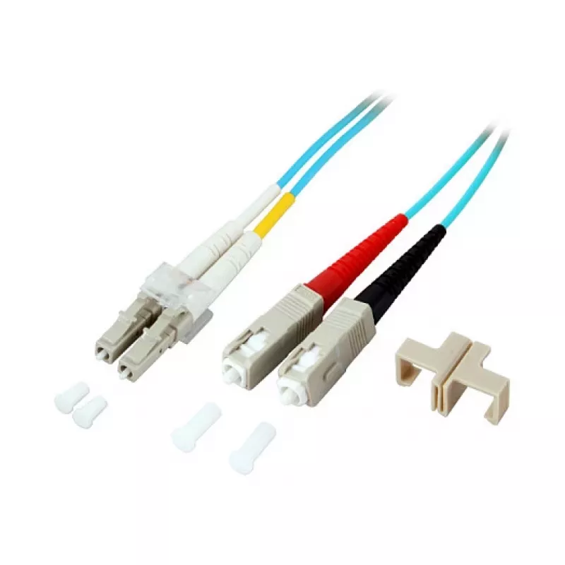 EFB Duplex Patch Cable LC-SC OM3 20m LSZH 2mm Aqua