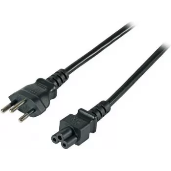 EFB EK495.1,8 Šveices Type 12 uz IEC C5 barošanas kabelis, 1,8 m, melns, 3 x 0,75 mm²