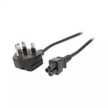 EFB EK499.1,8 UK strāvas kabelis BS 1363A uz IEC C5 1.8m melns 3x0.75mm²