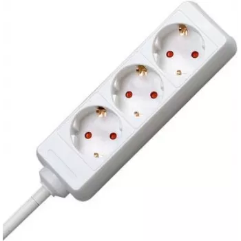 EFB Electronics Pagarinātājs 3x Schuko CEE 7/7 1,5m Melns