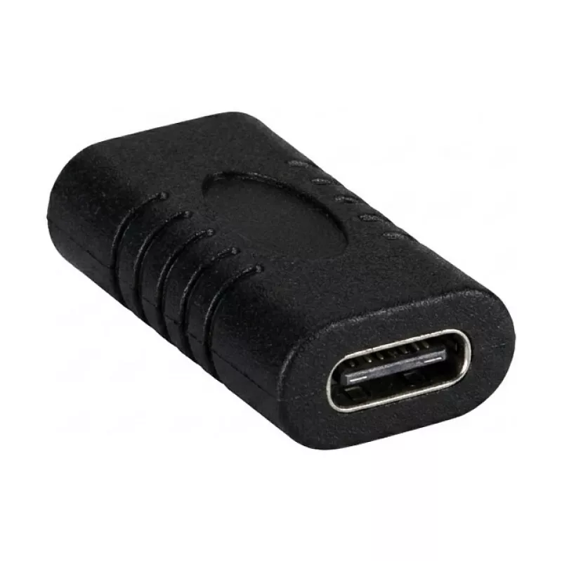 EFB Electronics USB 3.2 Type-C Adapter, Type-C Female - Type-C Female, Black