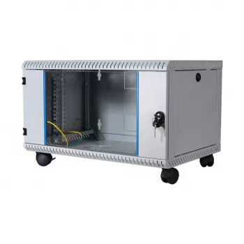 EFB Elektronik 1-Daļas Sienas Montāžas Skapis 15U 19 collas Gaiši Pelēks RAL 7035 600x600x740 mm