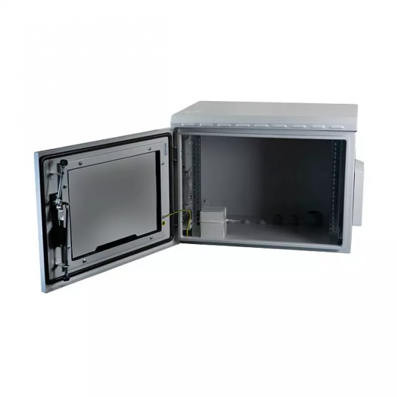 EFB-Elektronik 19 inch sienas skapis IP55, 20U, stikla durvis, 600 mm dziļums, RAL 7035 (691720IP55.2G)