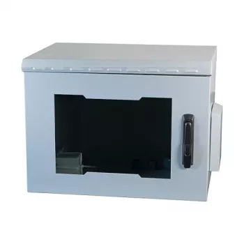 EFB-Elektronik 19 inch sienas skapis IP55, 20U, stikla durvis, 600 mm dziļums, RAL 7035 (691720IP55.2G)