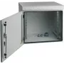 EFB Elektronik 19 inch sienas korpuss IP55, 7U, tērauda durvis, dziļums 600 mm, RAL 7035 (gaiši pelēks)