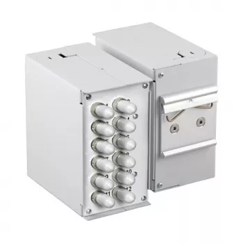 EFB ELEKTRONIK 53705.4V2B2 DIN sliežu priekšējais panelis, tukšs, 1,7 mm, 12x SC-Simplex / LC-Duplex / E2000