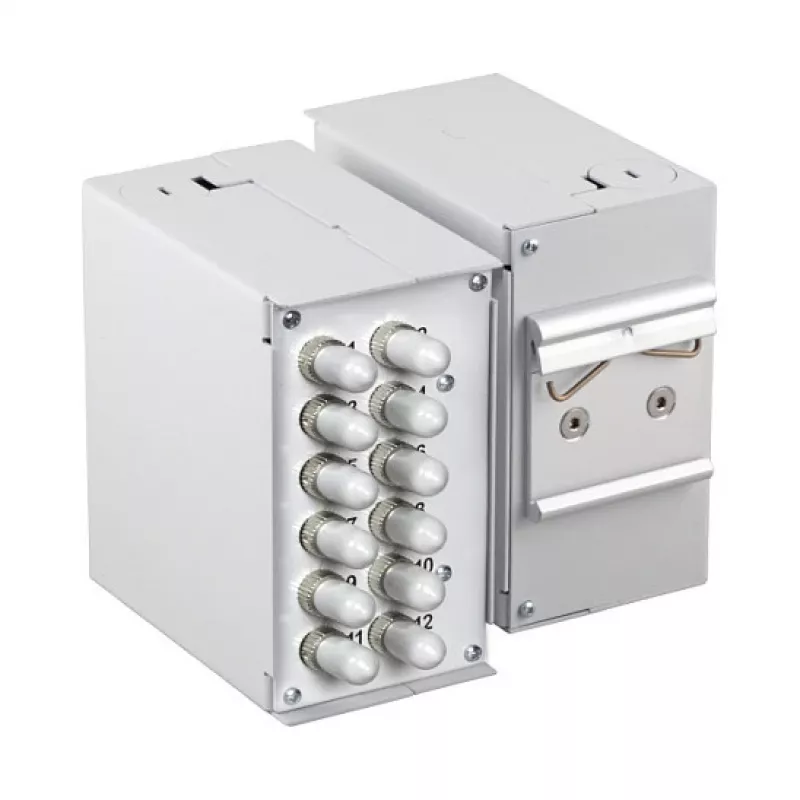 EFB ELEKTRONIK 53705.4V2B2 DIN sliežu priekšējais panelis, tukšs, 1,7 mm, 12x SC-Simplex / LC-Duplex / E2000