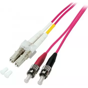 EFB Elektronik Duplex Jumper LC-ST 50/125µm OM4 LSZH Erika Violet 2.0mm 3m optiskais kabelis