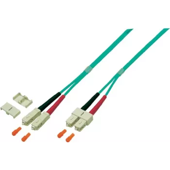 EFB-Elektronik Dupleksais savienotājkabelis SC-SC 50/125µ, OM4, LSZH, Erika violets, 3,0mm, 15m O0318.15