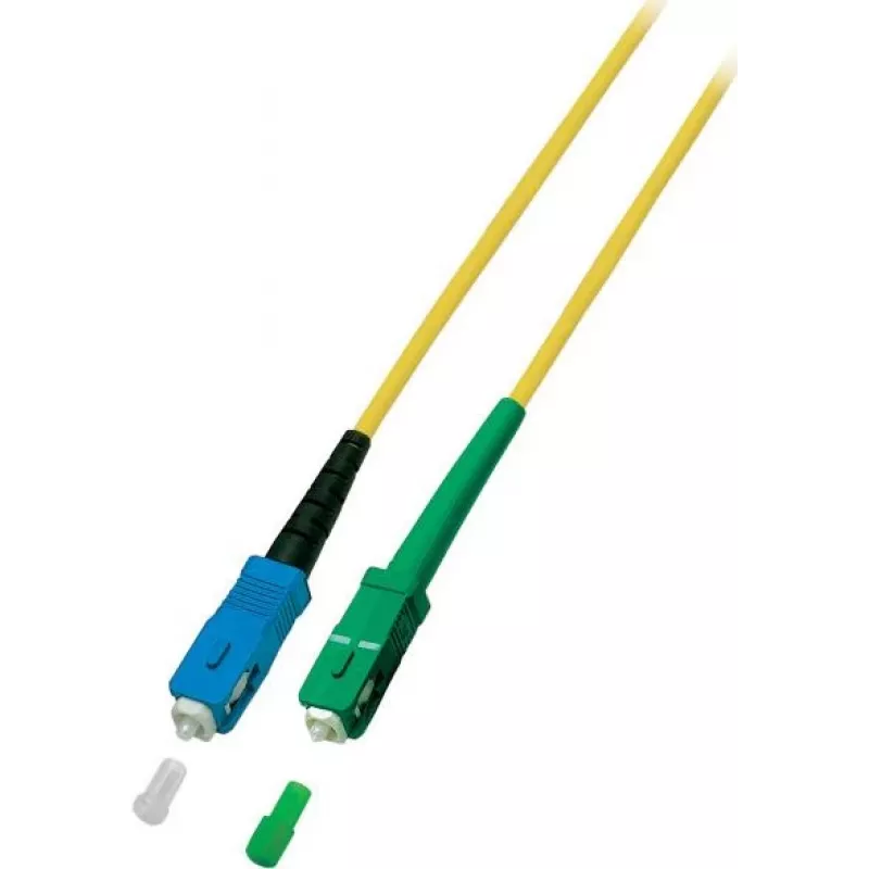EFB Elektronik ECOFIBER Simplex SC/UPC Single-Mode OS2 Fiber Optic Patch Cable 1 m LSZH Yellow