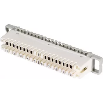 EFB-Elektronik ECOVOICE atvienošanas bloks, 10 pāri, LSA-Plus/IDC, balts/pelēks (46005,1)