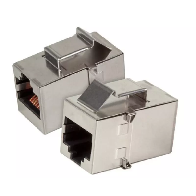 EFB Elektronik Keystone adaptera modulis RJ45 sieviešu uz sieviešu STP Cat.5e nerūsējošais tērauds - 37508.1V3
