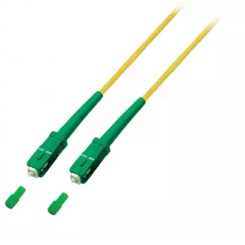 EFB Elektronik tīkla kabelis SC/APC viens režīms (M) 2m Duplex OS2 LSZH Dzeltens