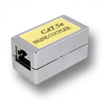 EFB-Elektronik RJ45 sieviešu uz RJ45 sieviešu CAT 5e ekranēts tīkla savienotājs, pelēks 37529,1