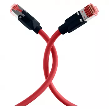 EFB ELEKTRONIK RJ45 savienojuma kabelis Cat.6A S/FTP PUR Draka UC900 TM21 sarkans 0,25 m