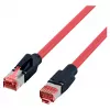 EFB ELEKTRONIK RJ45 savienojuma kabelis Cat.6A S/FTP PUR Draka UC900 TM21 sarkans 0,25 m