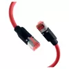EFB ELEKTRONIK RJ45 savienojuma kabelis Cat.6A S/FTP PUR Draka UC900 TM21 sarkans 0,25 m