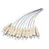 EFB Elektronik SC vienmoda optiskās šķiedras patch kabelis, dupleksais 9/125µm, 1m, LSZH, dzeltens