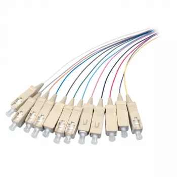 EFB Elektronik SC vienmoda optiskās šķiedras patch kabelis, dupleksais 9/125µm, 1m, LSZH, dzeltens