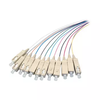 EFB Elektronik SC vienmoda optiskās šķiedras patch kabelis, dupleksais 9/125µm, 1m, LSZH, dzeltens