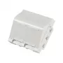 EFB ET-25028 Centrālā montāžas plāksne 2 Keystone moduļiem, leņķa izeja, 45x45 mm
