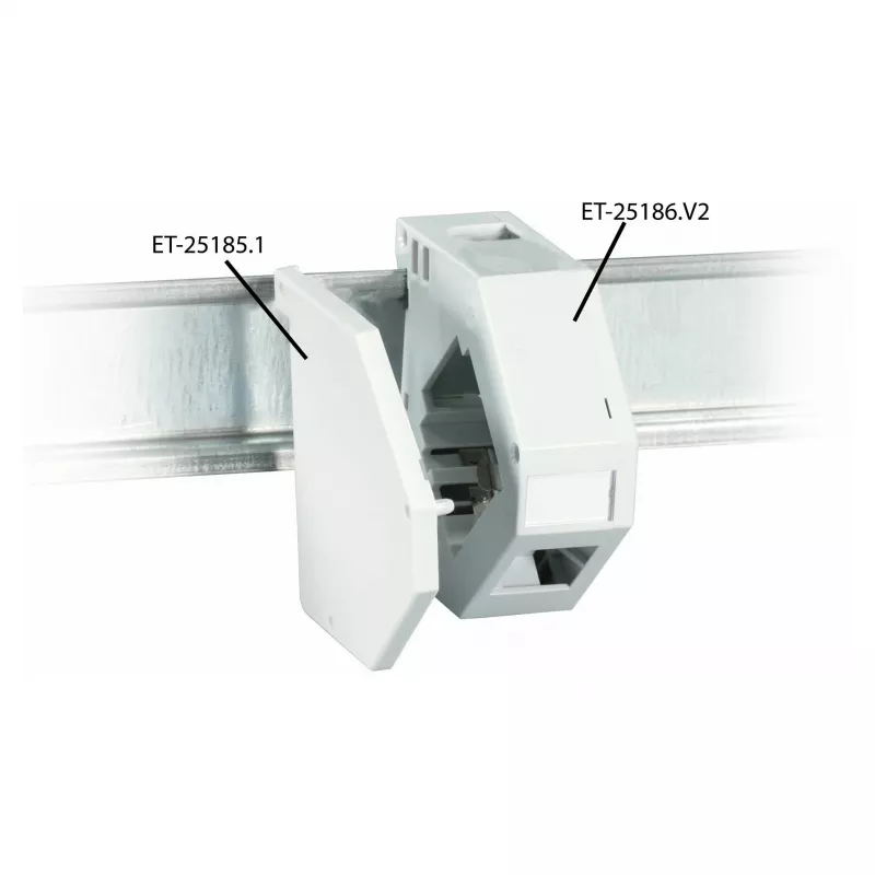 EFB ET-25185.1 Kreisā gala plāksne Keystone moduļu turētājam ET-25186.V2