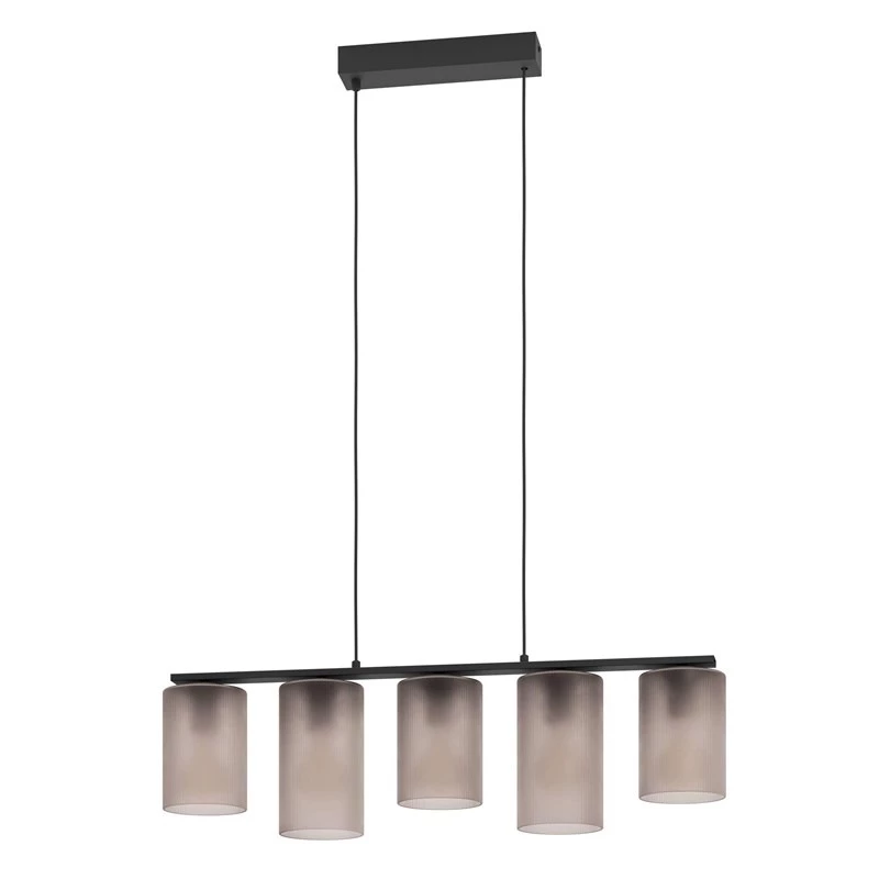 EGLO Colomera Galda lampa, Elastīga roka, Melna, Pelēka, E27