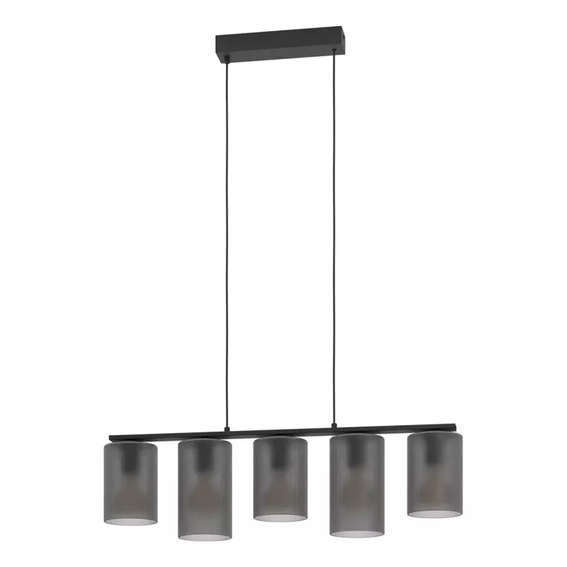 EGLO Colomera Galda lampa, Elastīga roka, Melna, Pelēka, E27