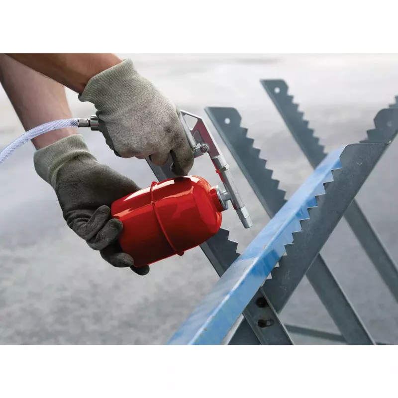 Einhell 4132776 Pneimatisko instrumentu komplekts 5 daļas ar pūšanas pistoli, riepu piepūšanas ierīci, krāsas smidzināšanas pistoli, apakšas smidzināšanas pistoli un 4m spirālveida šļūteni