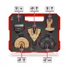 Einhell 708110 XLPLUS-CASE HCS HM daudzfunkcionālo instrumentu piederumu komplekts, 37 daļas