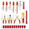 Einhell E-Case VDE Instrumentu kārba 24-daļīgs elektriķa komplekts (sarkans/dzeltens)