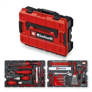 EINHELL-KWB E-Case Renovācijas instrumentu komplekts, 78 daļas (Melns/Sarkans)