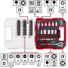 EINHELL-KWB Uzgriežņu un uzgaļu komplekts 1/4 collas 37 daļas L-CASE