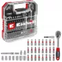 EINHELL-KWB Uzgriežņu un uzgaļu komplekts 1/4 collas 37 daļas L-CASE