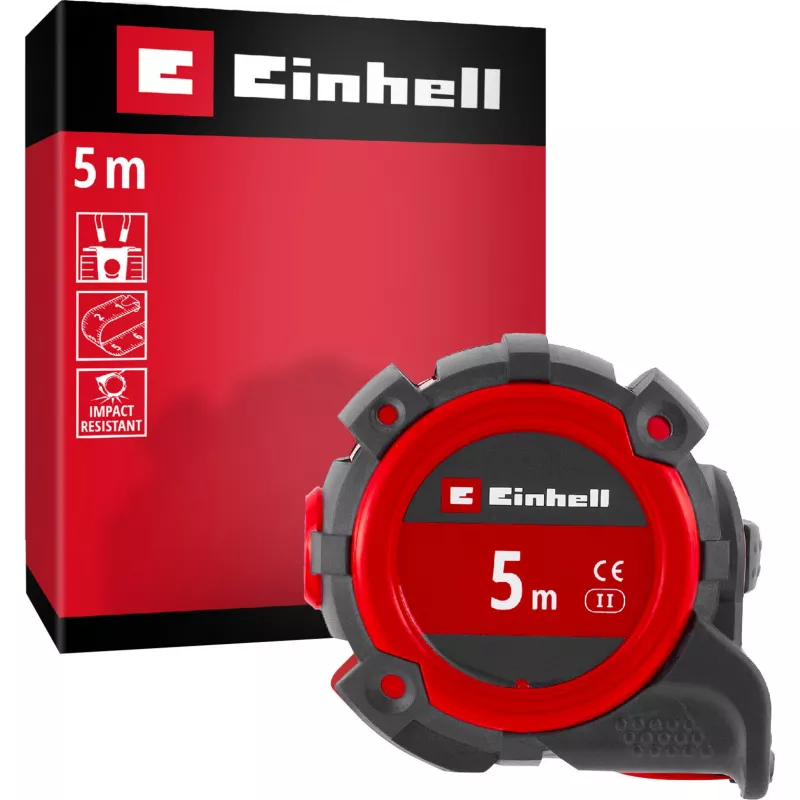 EINHELL-KWB Mērlente, 5 m (Melna/Sarkana)