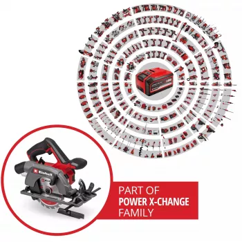 Einhell Power X-Change Bezvadu Rokas Ripzāģis TE-CS 18/150-2 Li-Solo, 18V (Sarkans/Melns, Bez Akumulatora un Lādētāja)