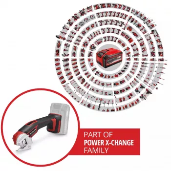 EINHELL Power X-Change Universālais griezējs TE-UC 18/6 Li - Solo, 18V (Melns/Sarkans, bez akumulatora un lādētāja)