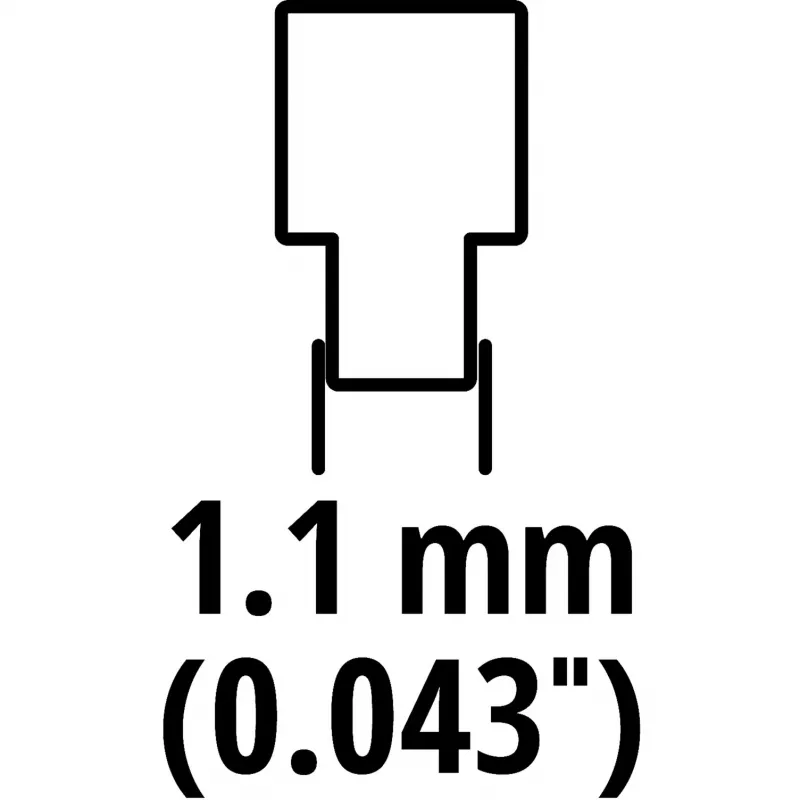 Einhell rezerves ķēde 4501754 GC-LC 18 Li un GE-LC 18 Li bezvadu motorzāģiem, 3/8 collu LP solis, 1,3 mm biezums, 40 piedziņas posmi, 25 cm sliede, pusšķēpa
