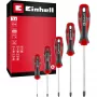 Einhell Skrūvgriežu komplekts PZ, 5 gab. (Sarkans/Melns, Ergonomiski divkomponentu rokturi)