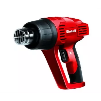 Einhell TC-HA 2000/1 karstā gaisa pistole 2000 W 550°C 500 l/min ar 4 sprauslām un skrāpi sarkana