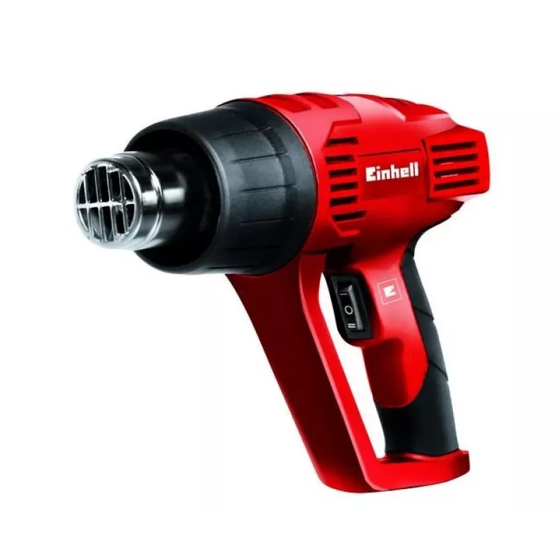 Einhell TC-HA 2000/1 karstā gaisa pistole 2000 W 550°C 500 l/min ar 4 sprauslām un skrāpi sarkana