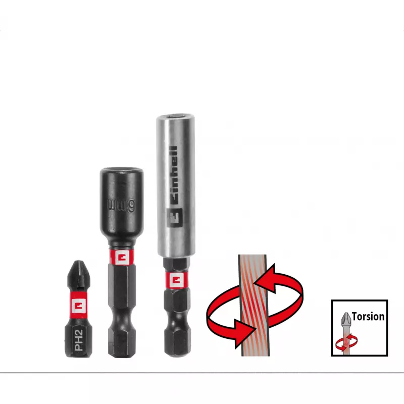 EINHELL XL-CASE Trieciena uzgaļu un urbju komplekts, 95 daļas, Urbju un uzgaļu komplekts