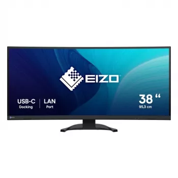 EIZO FlexScan EV3851X-BK 37.5 inch IPS Black monitors, 3840x1600, USB-C 90W, DP, 2x HDMI, 4x USB-A, melns