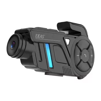 EJEAS K1Pro+ Motocikla intercoms ar 1080P ierakstītāju - Viens intercoms