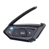 EJEAS MS20 Motocikla interkomu sistēma ar Bluetooth 5.1, 1000m diapazonu, IP65, CVC trokšņu slāpēšanu, HD stereo skaļruņiem, FM radio, USB-C, līdz 20h sarunu laikam